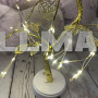 Світильник настільний DIY Auelife 36 Led дерево гірлянда Листя Теплий білий 50cm